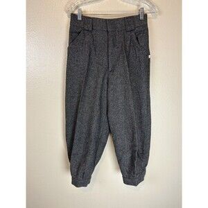 Vintage LANDAV Houndstooth Wool Knickers Pants Women's Size 12 28x21 Trousers